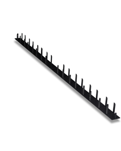 End cap PVC black f/pen profile 35x1000 closed